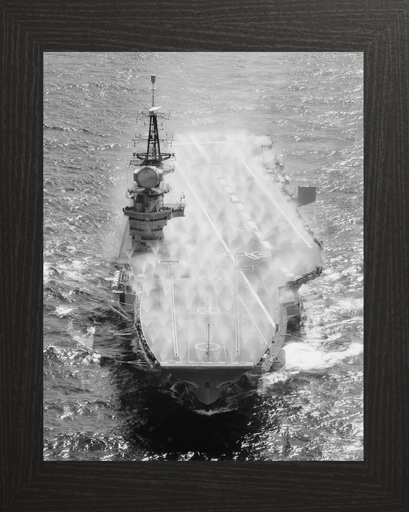 HMS Hermes (R12) Royal Navy Centaur Class Aircraft Carrier Pre Wetting Photo Print Wall Art Decor - Posters, Prints, & Visual Artwork - by Hampshire Prints (image 3 of 9)