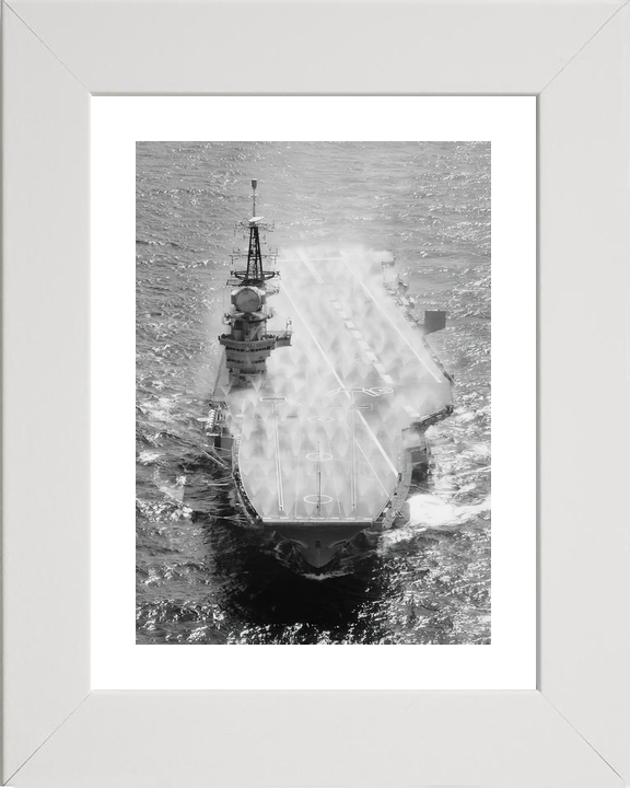 HMS Hermes (R12) Royal Navy Centaur Class Aircraft Carrier Pre Wetting Photo Print Wall Art Decor - Posters, Prints, & Visual Artwork - by Hampshire Prints (image 4 of 9)