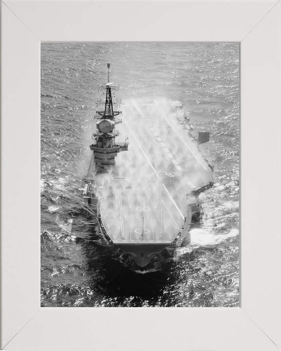 HMS Hermes (R12) Royal Navy Centaur Class Aircraft Carrier Pre Wetting Photo Print Wall Art Decor - Posters, Prints, & Visual Artwork - by Hampshire Prints (image 5 of 9)