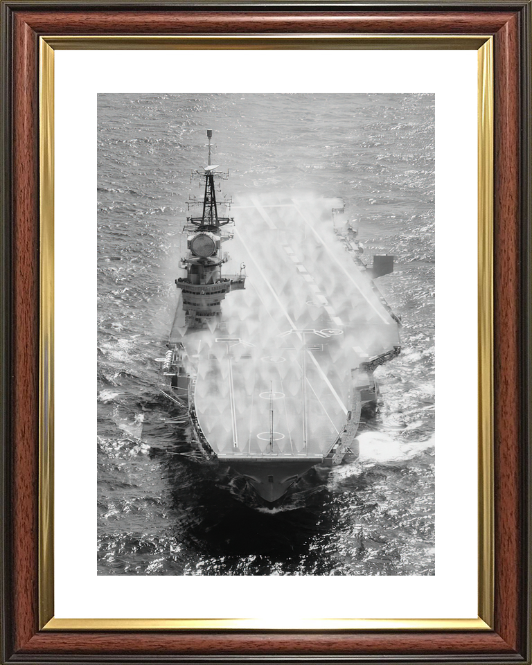 HMS Hermes (R12) Royal Navy Centaur Class Aircraft Carrier Pre Wetting Photo Print Wall Art Decor - Posters, Prints, & Visual Artwork - by Hampshire Prints (image 8 of 9)