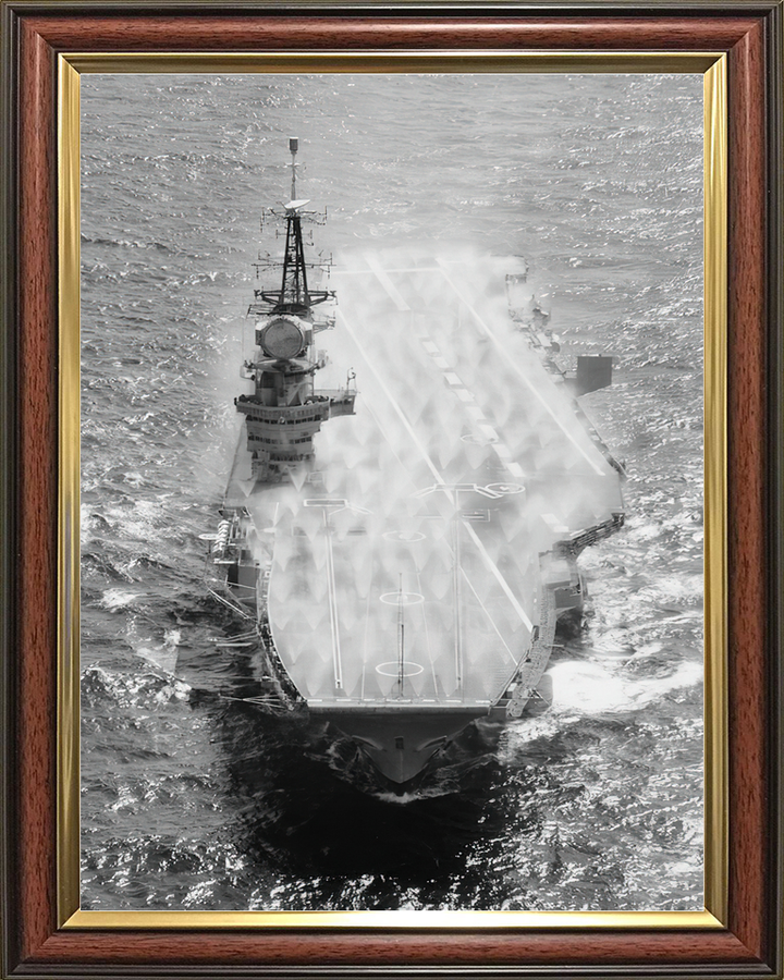 HMS Hermes (R12) Royal Navy Centaur Class Aircraft Carrier Pre Wetting Photo Print Wall Art Decor - Posters, Prints, & Visual Artwork - by Hampshire Prints (image 9 of 9)