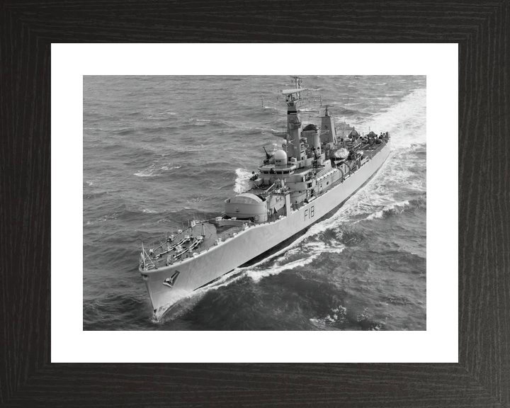 HMS Galatea (F18) Royal Navy Leander Class Frigate Port Bow View Photo Print Wall Art Decor - Posters, Prints, & Visual Artwork - by Hampshire Prints (image 2 of 9)