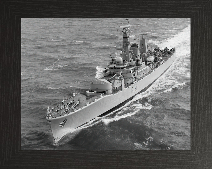 HMS Galatea (F18) Royal Navy Leander Class Frigate Port Bow View Photo Print Wall Art Decor - Posters, Prints, & Visual Artwork - by Hampshire Prints (image 3 of 9)
