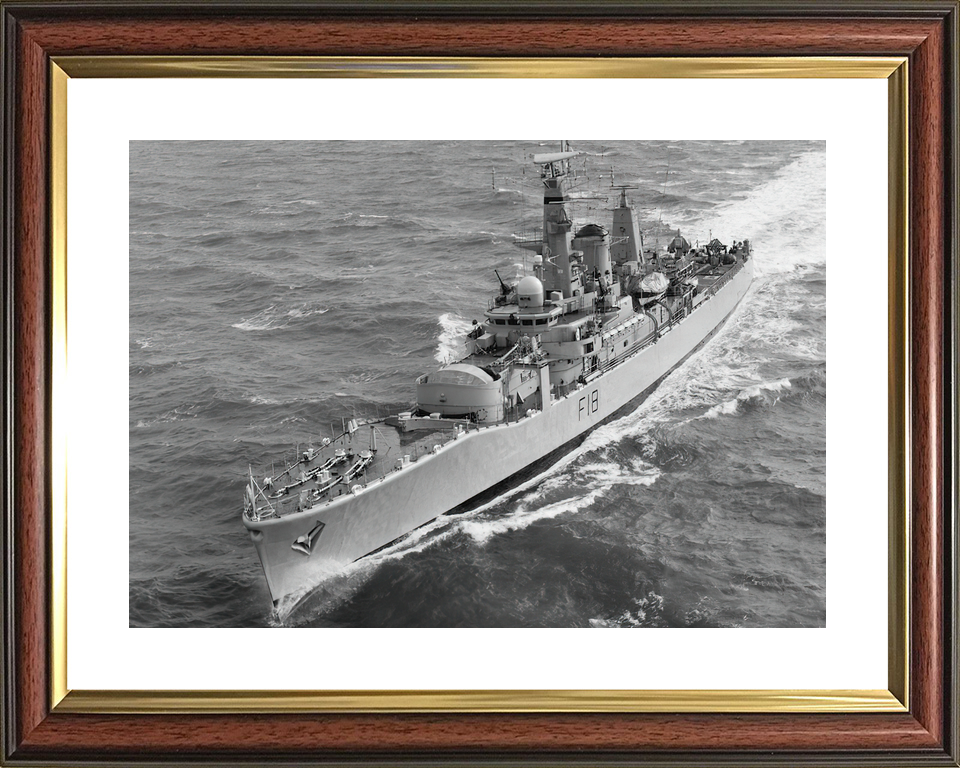 HMS Galatea (F18) Royal Navy Leander Class Frigate Port Bow View Photo Print Wall Art Decor - Posters, Prints, & Visual Artwork - by Hampshire Prints (image 8 of 9)