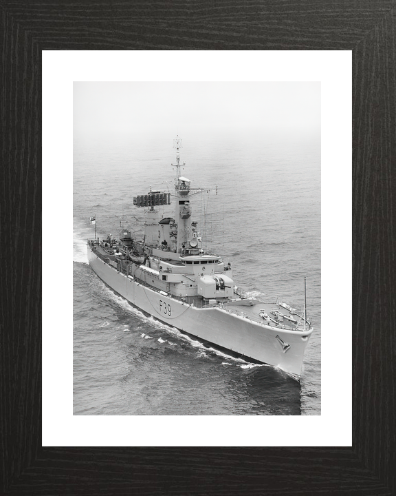 HMS Naiad F39 Leander Class Frigate Starboard Bow View Photo Print - Posters, Prints, & Visual Artwork - by Hampshire Prints (image 2 of 9)