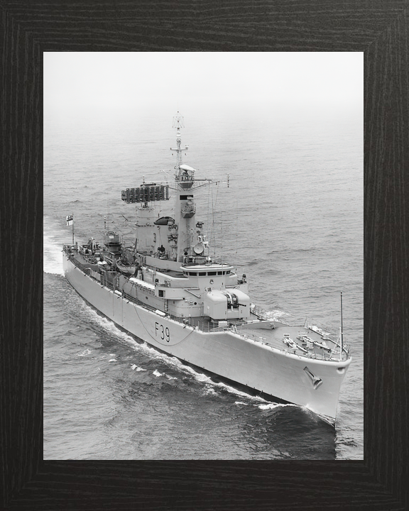 HMS Naiad F39 Leander Class Frigate Starboard Bow View Photo Print - Posters, Prints, & Visual Artwork - by Hampshire Prints (image 3 of 9)