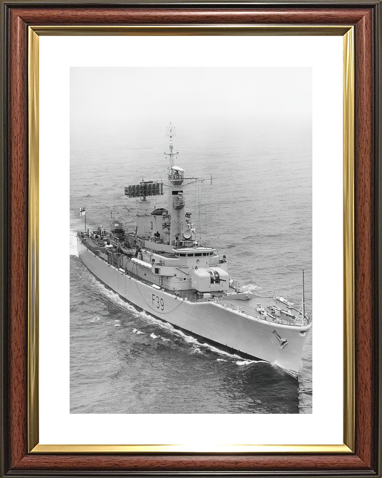 HMS Naiad F39 Leander Class Frigate Starboard Bow View Photo Print - Posters, Prints, & Visual Artwork - by Hampshire Prints (image 8 of 9)