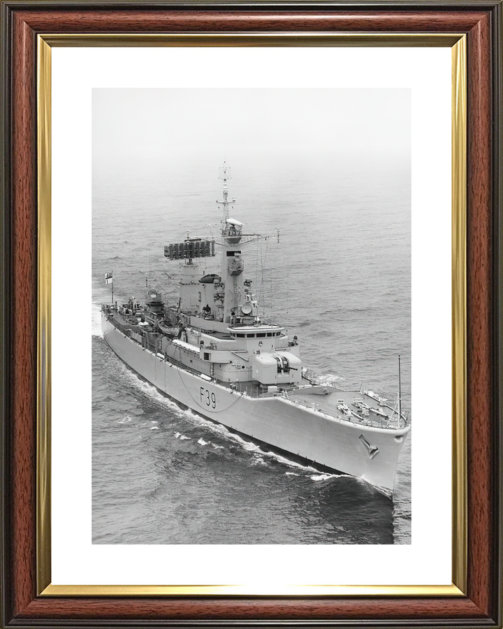 HMS Naiad F39 Leander Class Frigate Starboard Bow View Photo Print - Posters, Prints, & Visual Artwork - by Hampshire Prints (image 8 of 9)