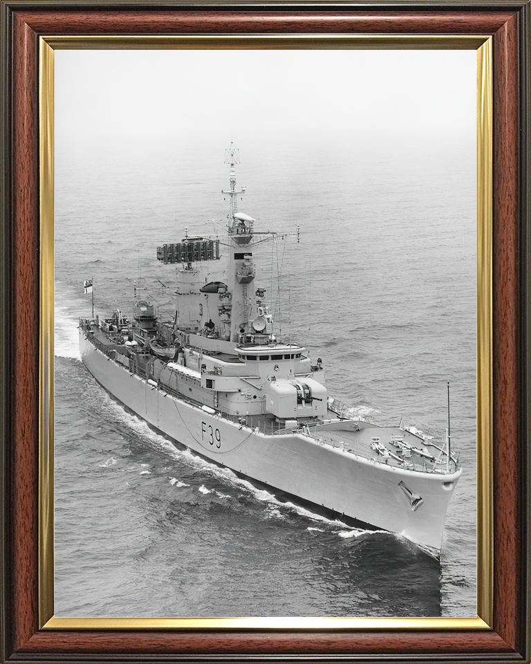 HMS Naiad F39 Leander Class Frigate Starboard Bow View Photo Print - Posters, Prints, & Visual Artwork - by Hampshire Prints (image 9 of 9)