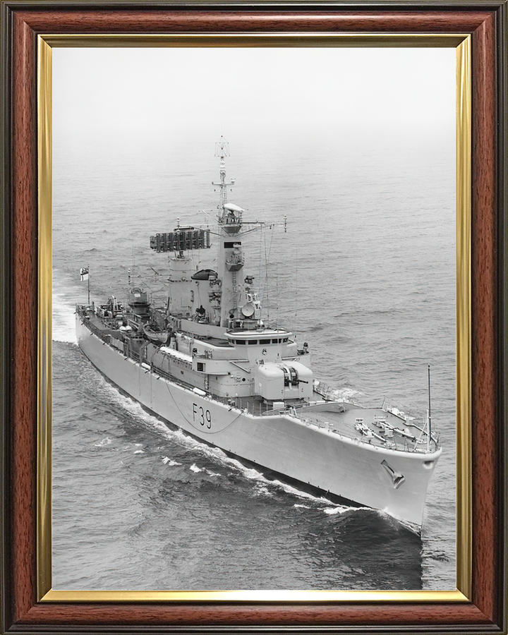 HMS Naiad F39 Leander Class Frigate Starboard Bow View Photo Print - Posters, Prints, & Visual Artwork - by Hampshire Prints (image 9 of 9)