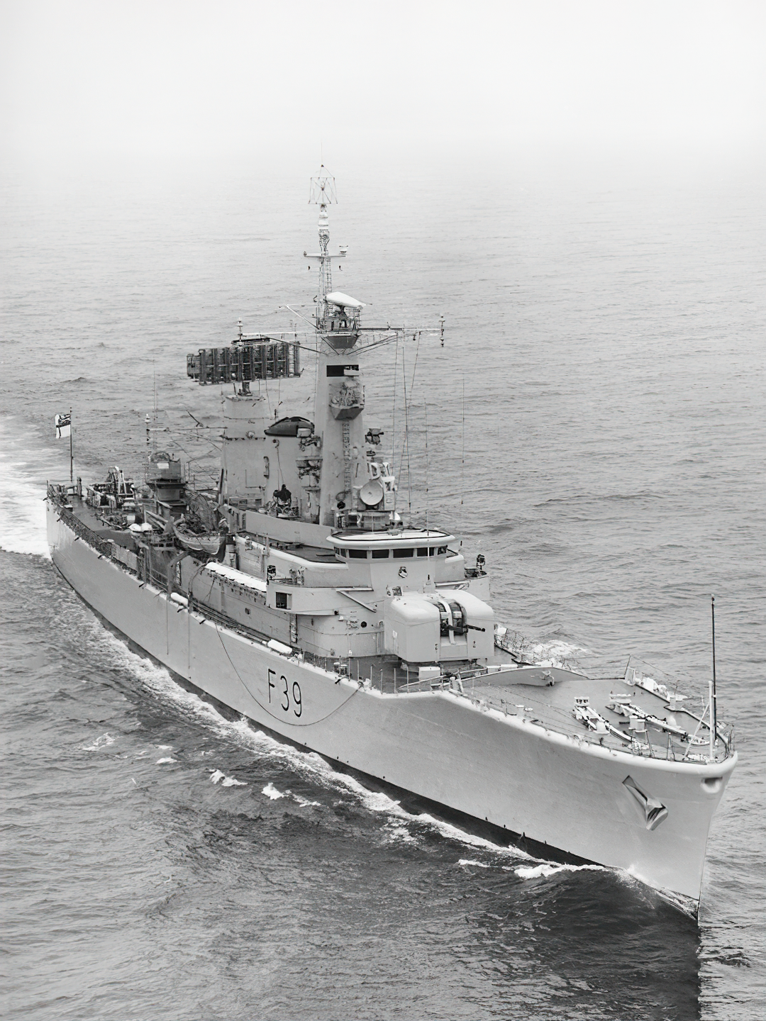 HMS Naiad F39 Leander Class Frigate Starboard Bow View Photo Print - Posters, Prints, & Visual Artwork - by Hampshire Prints (image 1 of 9)