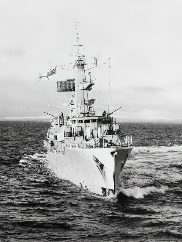 HMS Penelope F127 Leander Class Frigate Bow View
