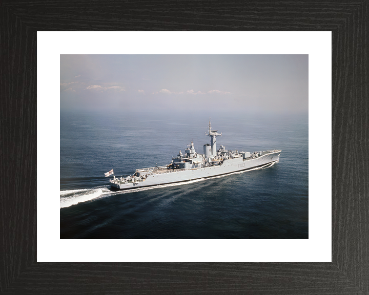 HMS Lowestoft F103 Rothesay Class Frigate 1970 At Sea Starboard View Photo Print - Posters, Prints, & Visual Artwork - by Hampshire Prints (image 2 of 9)