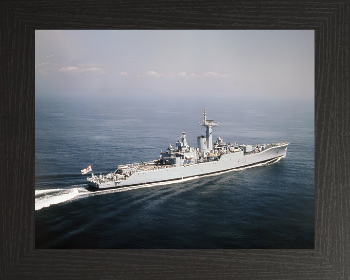 HMS Lowestoft F103 Rothesay Class Frigate 1970 At Sea Starboard View Photo Print - Posters, Prints, & Visual Artwork - by Hampshire Prints (image 3 of 9)