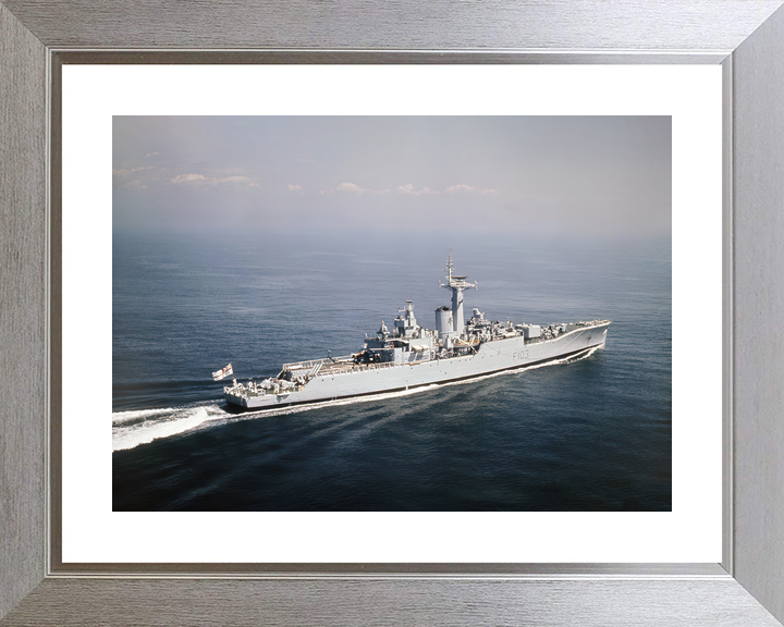 HMS Lowestoft F103 Rothesay Class Frigate 1970 At Sea Starboard View Photo Print - Posters, Prints, & Visual Artwork - by Hampshire Prints (image 6 of 9)
