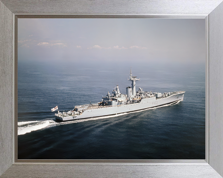 HMS Lowestoft F103 Rothesay Class Frigate 1970 At Sea Starboard View Photo Print - Posters, Prints, & Visual Artwork - by Hampshire Prints (image 7 of 9)