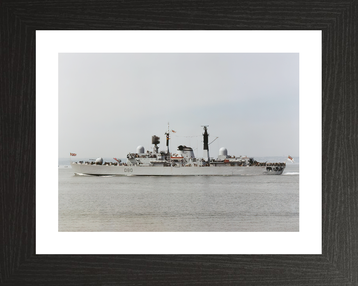 HMS Sheffield D80 Type 42 Destroyer Port Beam View