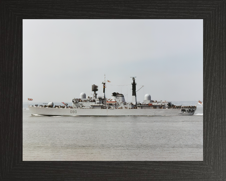 HMS Sheffield D80 Type 42 Destroyer Port Beam View