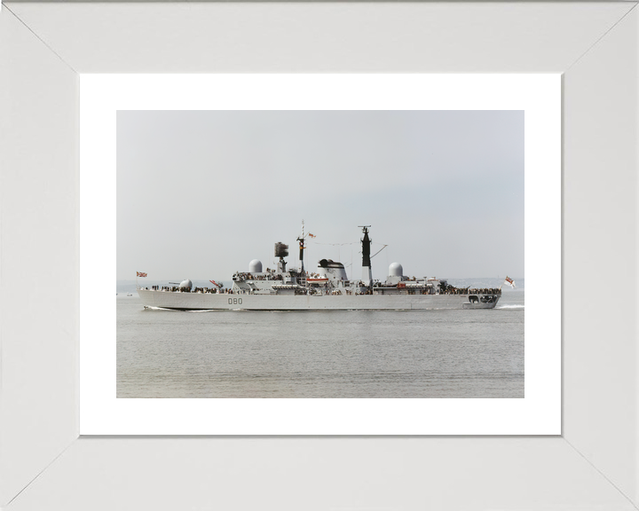 HMS Sheffield D80 Type 42 Destroyer Port Beam View