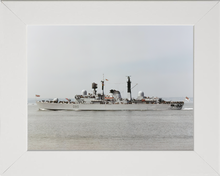 HMS Sheffield D80 Type 42 Destroyer Port Beam View