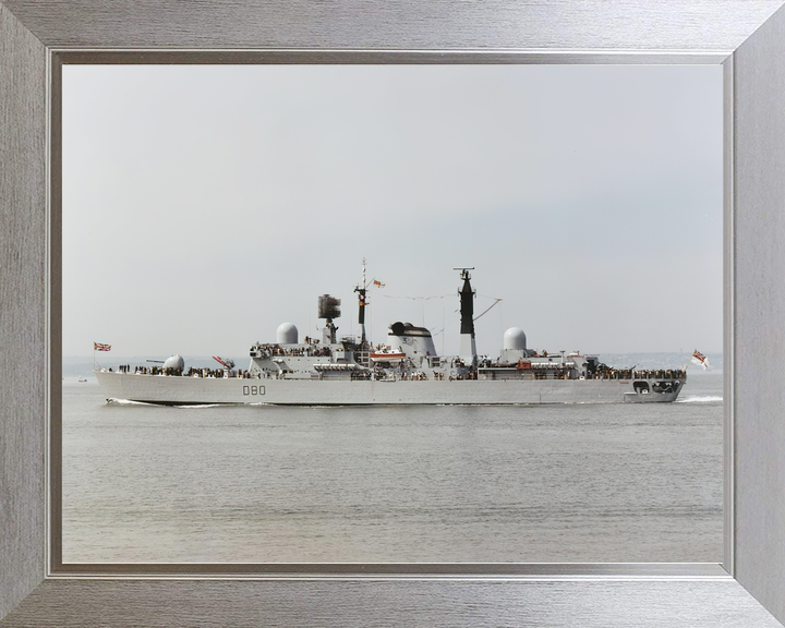 HMS Sheffield D80 Type 42 Destroyer Port Beam View