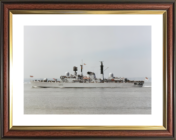 HMS Sheffield D80 Type 42 Destroyer Port Beam View