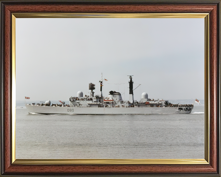 HMS Sheffield D80 Type 42 Destroyer Port Beam View
