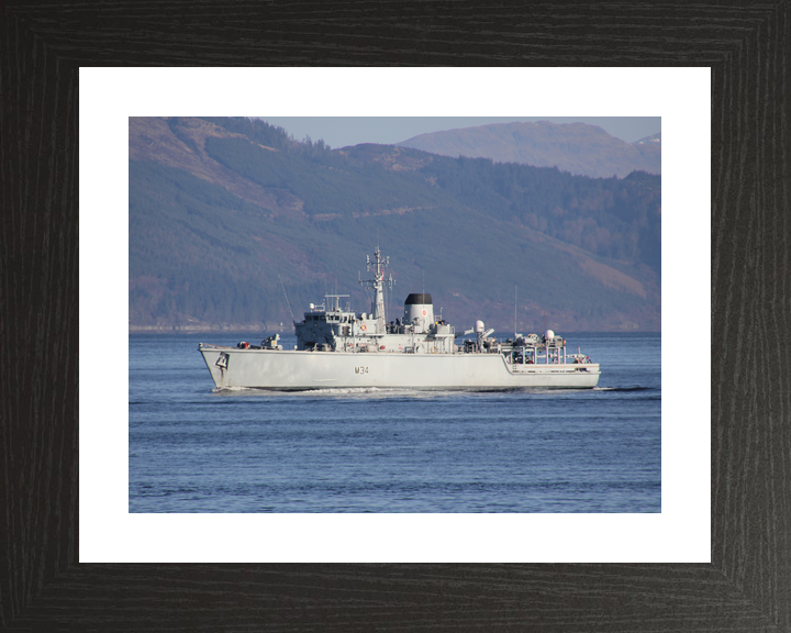 HMS Middleton M34 Hunt Class Mine Warfare Vessel Port Beam View Photo Print - Posters, Prints, & Visual Artwork - by Hampshire Prints (image 2 of 9)