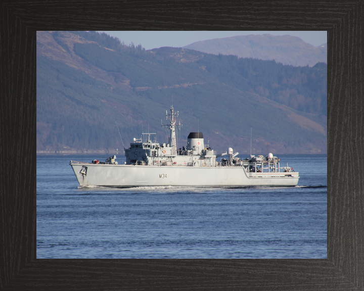 HMS Middleton M34 Hunt Class Mine Warfare Vessel Port Beam View Photo Print - Posters, Prints, & Visual Artwork - by Hampshire Prints (image 3 of 9)