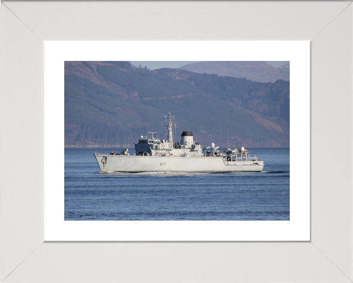 HMS Middleton M34 Hunt Class Mine Warfare Vessel Port Beam View Photo Print - Posters, Prints, & Visual Artwork - by Hampshire Prints (image 4 of 9)