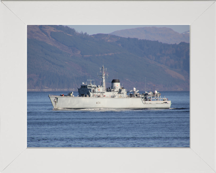 HMS Middleton M34 Hunt Class Mine Warfare Vessel Port Beam View Photo Print - Posters, Prints, & Visual Artwork - by Hampshire Prints (image 5 of 9)