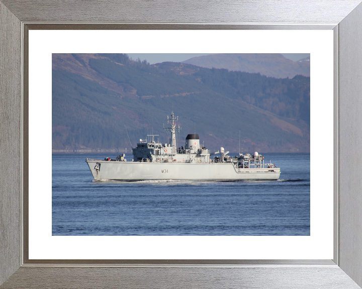 HMS Middleton M34 Hunt Class Mine Warfare Vessel Port Beam View Photo Print - Posters, Prints, & Visual Artwork - by Hampshire Prints (image 6 of 9)