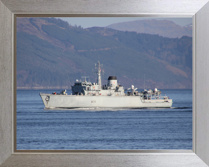 HMS Middleton M34 Hunt Class Mine Warfare Vessel Port Beam View Photo Print - Posters, Prints, & Visual Artwork - by Hampshire Prints (image 7 of 9)