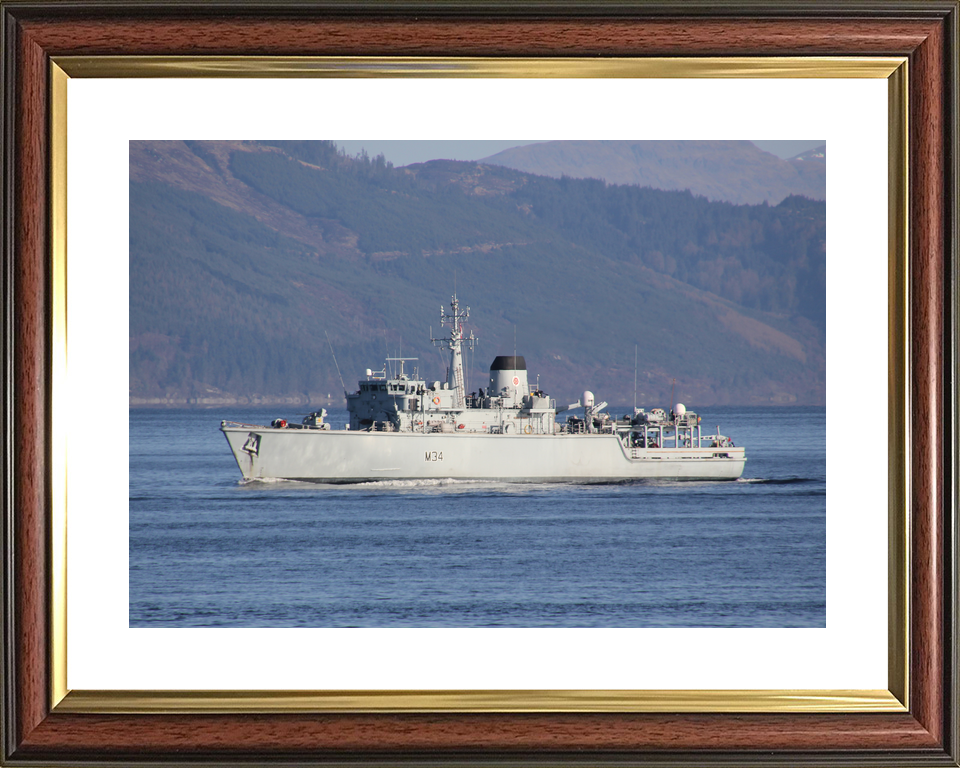 HMS Middleton M34 Hunt Class Mine Warfare Vessel Port Beam View Photo Print - Posters, Prints, & Visual Artwork - by Hampshire Prints (image 8 of 9)