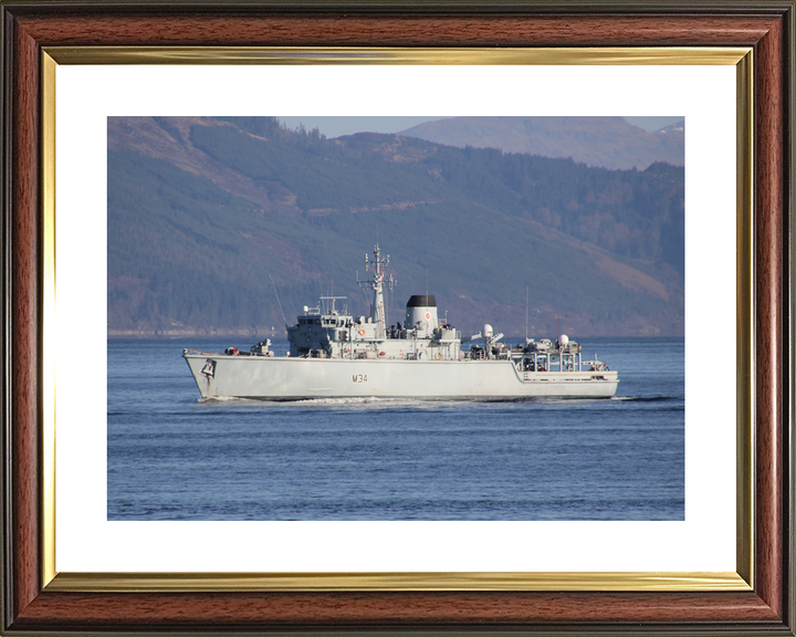 HMS Middleton M34 Hunt Class Mine Warfare Vessel Port Beam View Photo Print - Posters, Prints, & Visual Artwork - by Hampshire Prints (image 8 of 9)
