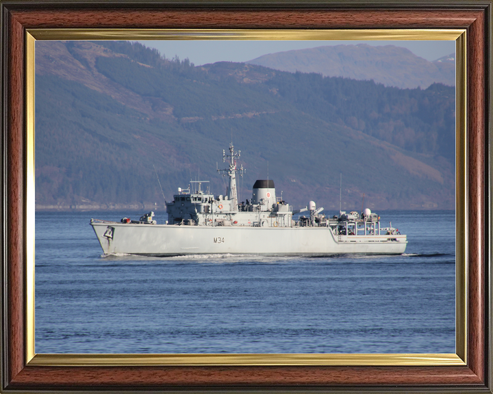 HMS Middleton M34 Hunt Class Mine Warfare Vessel Port Beam View Photo Print - Posters, Prints, & Visual Artwork - by Hampshire Prints (image 9 of 9)