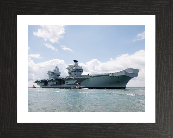 HMS Prince of Wales R09 Queen Elizabeth Class Aircraft Carrier Entering Harbour Photo Print - Posters, Prints, & Visual Artwork - by Hampshire Prints (image 2 of 9)
