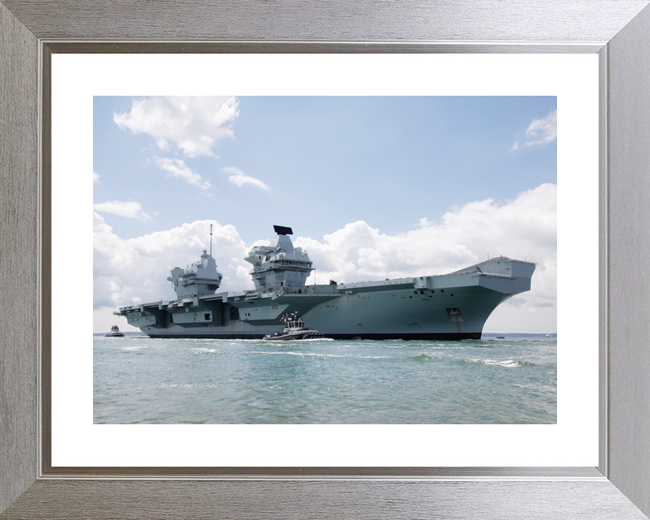 HMS Prince of Wales R09 Queen Elizabeth Class Aircraft Carrier Entering Harbour Photo Print - Posters, Prints, & Visual Artwork - by Hampshire Prints (image 6 of 9)