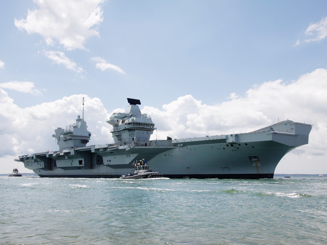 HMS Prince of Wales R09 Queen Elizabeth Class Aircraft Carrier Entering Harbour Photo Print - Posters, Prints, & Visual Artwork - by Hampshire Prints (image 1 of 9)