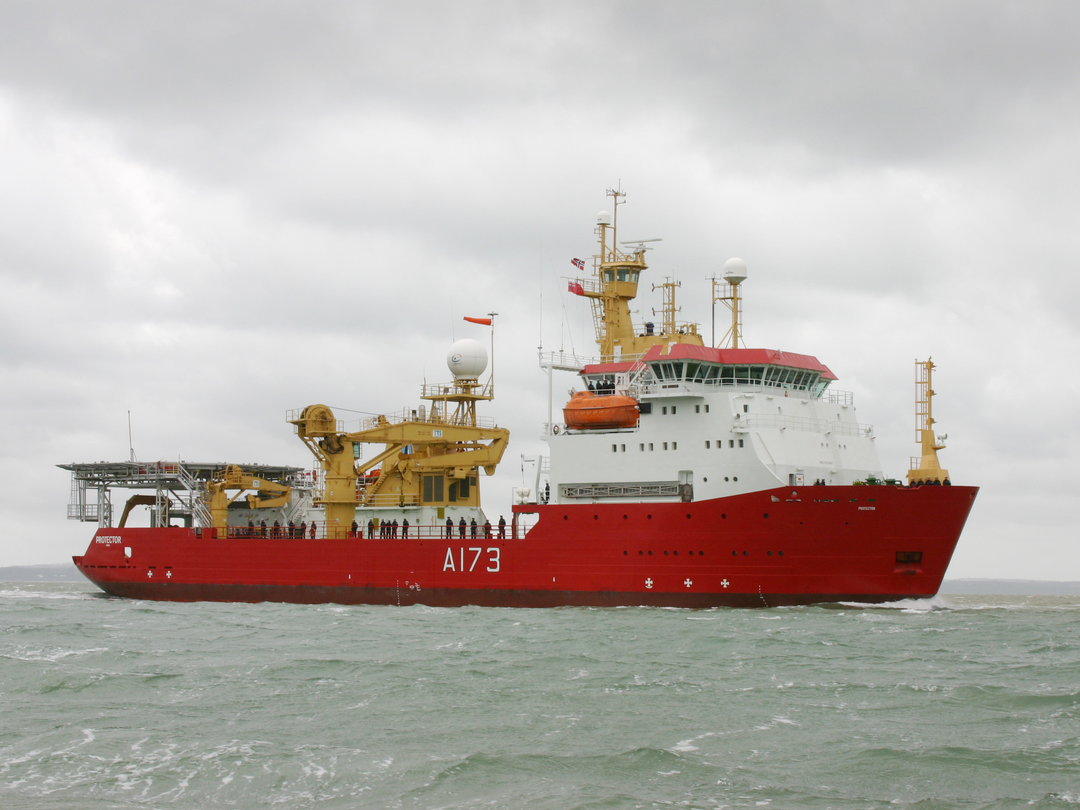HMS Protector A173 Ice Patrol Vessel Photo Print - Posters, Prints, & Visual Artwork - by Hampshire Prints (image 1 of 9)