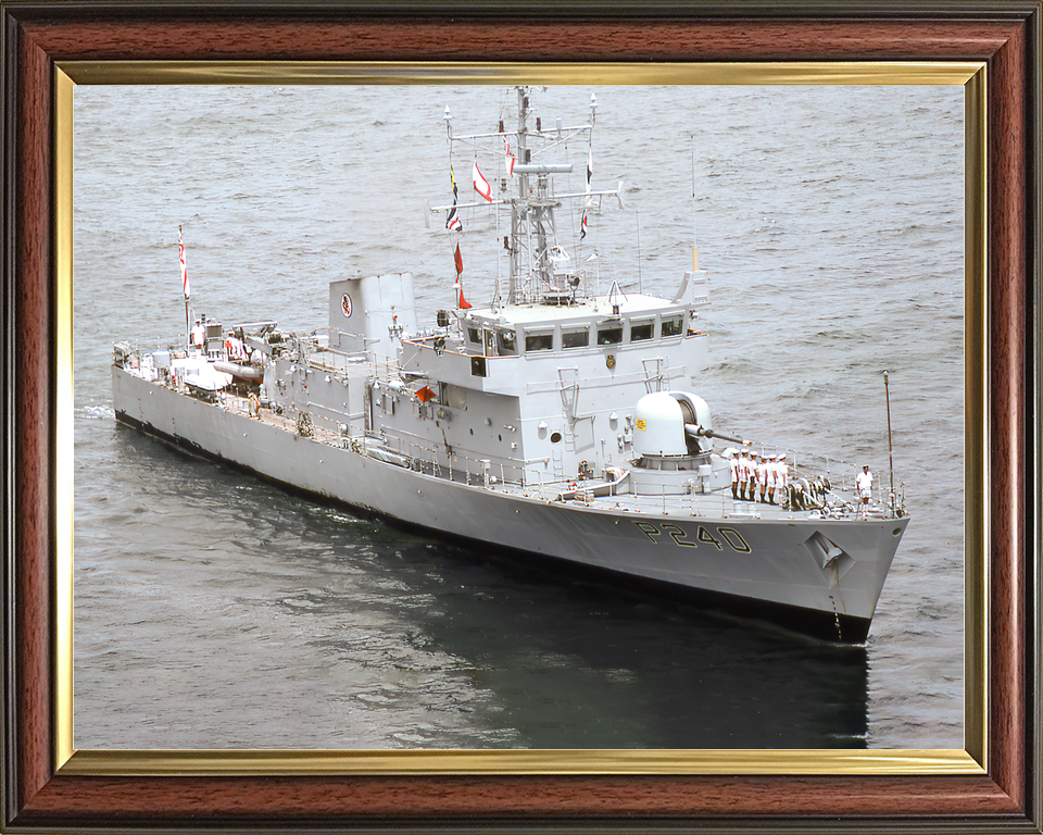 HMS Plover P240 Peacock Class Patrol Vessel July 1986 Port Side View Photo Print - Posters, Prints, & Visual Artwork - by Hampshire Prints (image 9 of 9)