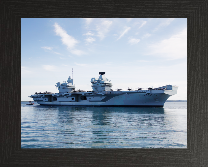 HMS Queen Elizabeth R08 Queen Elizabeth Class Aircraft Carrier Starboard Beam View Photo Print - Posters, Prints, & Visual Artwork - by Hampshire Prints (image 3 of 9)