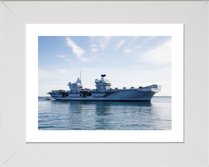 HMS Queen Elizabeth R08 Queen Elizabeth Class Aircraft Carrier Starboard Beam View Photo Print - Posters, Prints, & Visual Artwork - by Hampshire Prints (image 4 of 9)