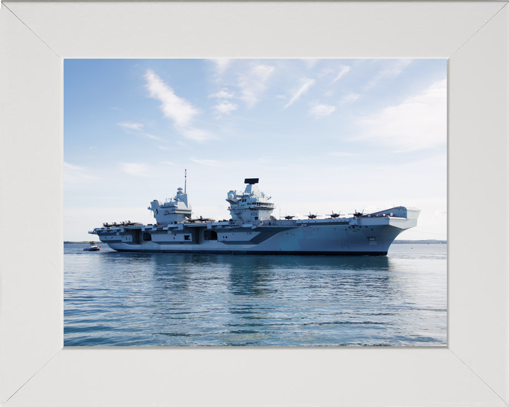 HMS Queen Elizabeth R08 Queen Elizabeth Class Aircraft Carrier Starboard Beam View Photo Print - Posters, Prints, & Visual Artwork - by Hampshire Prints (image 5 of 9)
