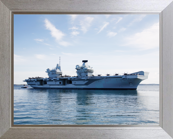 HMS Queen Elizabeth R08 Queen Elizabeth Class Aircraft Carrier Starboard Beam View Photo Print - Posters, Prints, & Visual Artwork - by Hampshire Prints (image 7 of 9)