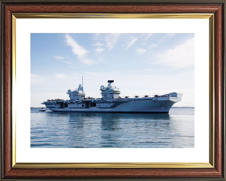 HMS Queen Elizabeth R08 Queen Elizabeth Class Aircraft Carrier Starboard Beam View Photo Print - Posters, Prints, & Visual Artwork - by Hampshire Prints (image 8 of 9)