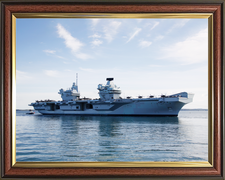 HMS Queen Elizabeth R08 Queen Elizabeth Class Aircraft Carrier Starboard Beam View Photo Print - Posters, Prints, & Visual Artwork - by Hampshire Prints (image 9 of 9)