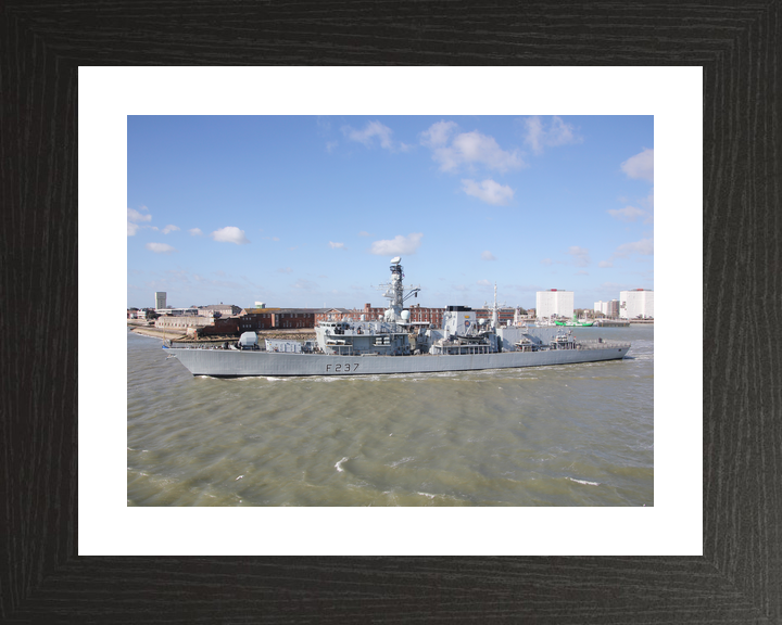 HMS Westminster F237 Type 23 Frigate Leaving Portsmouth