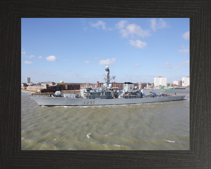 HMS Westminster F237 Type 23 Frigate Leaving Portsmouth