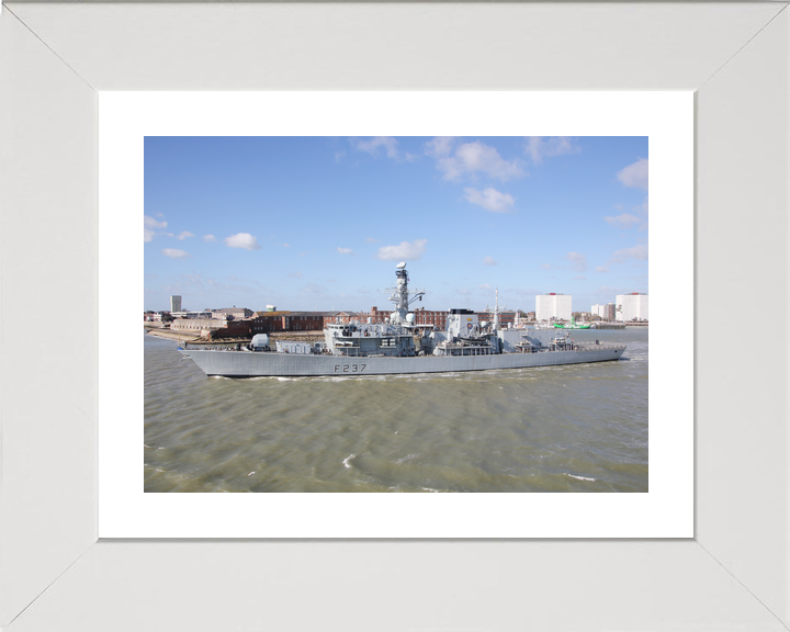 HMS Westminster F237 Type 23 Frigate Leaving Portsmouth